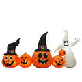 Halloween Inflatable Pumpkin & Ghost Yard Decoration 7.8FT
