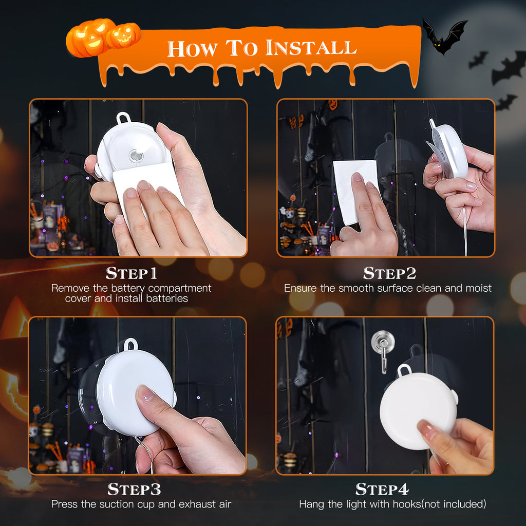 Halloween LED Window Silhouette Lights