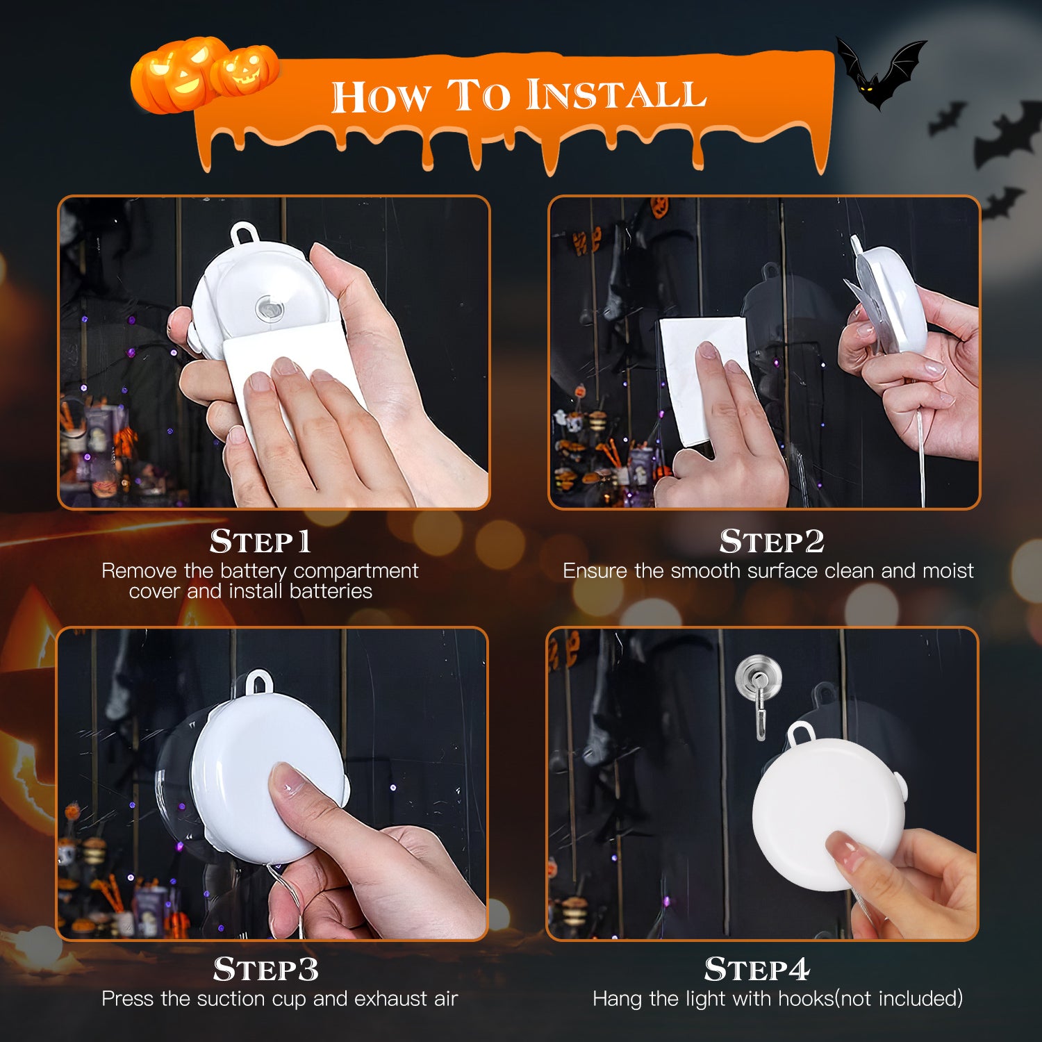 Halloween LED Window Silhouette Lights